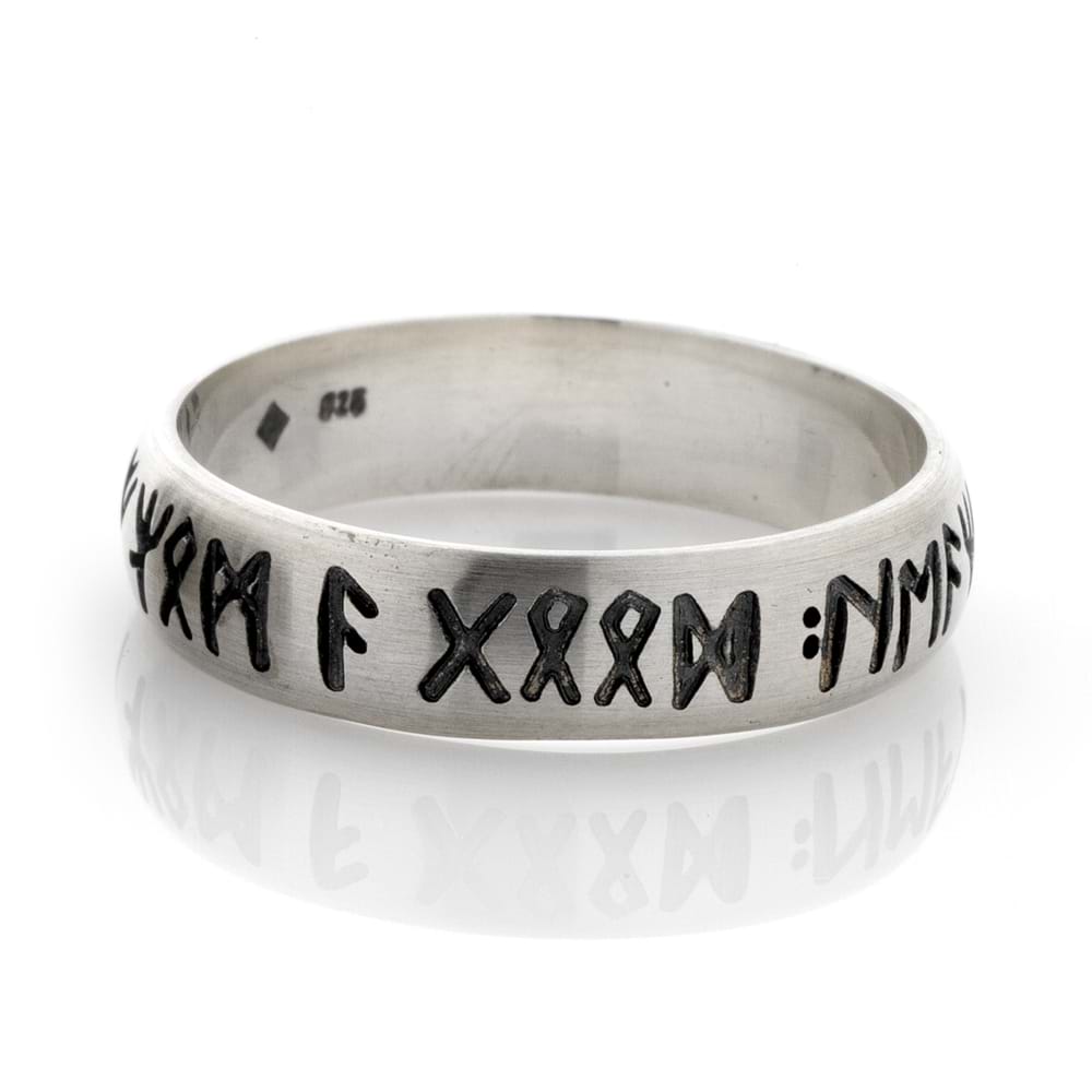 Saxon runic ring, ancient inscribed jewellery, buy rings online, friendship and love, Eltham jeweller, Melbourne, Australia