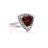 Red spinel and diamond ring, trilliant, halo ring, statement ring, cocktail ring, dress ring, beautiful rings, Eltham 