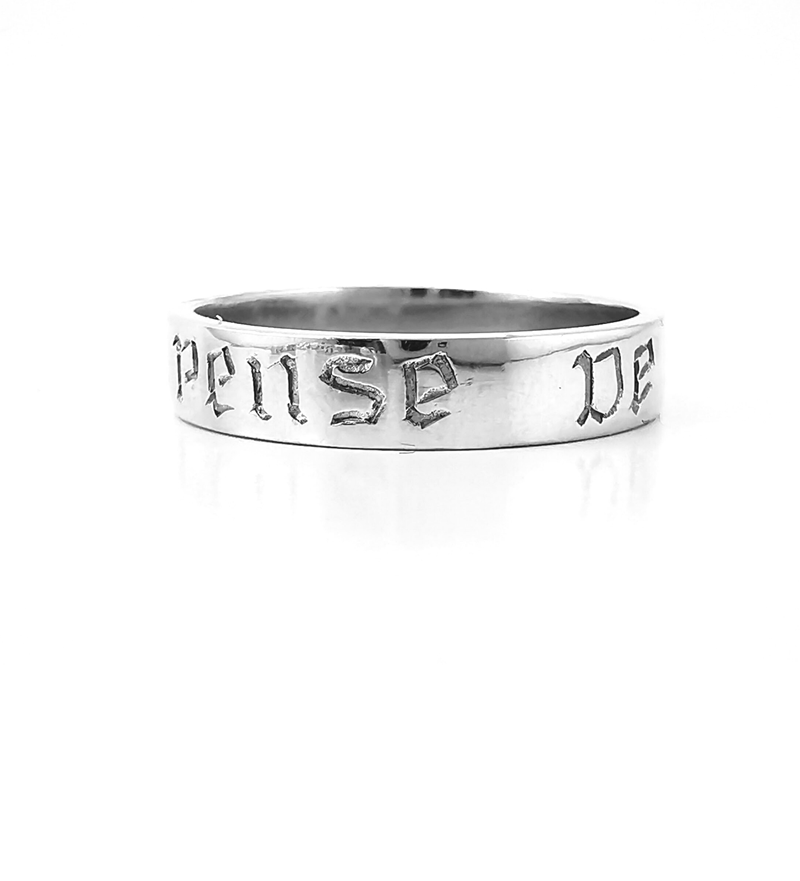 Sterling silver friendship ring, promise ring, rings for boyfriends, rings for boys, historical posy ring, inscription, ancient love messages, think of me rings, jewellery, handcrafted, Eltham jeweller, Melbourne, jewellery store online, shop online