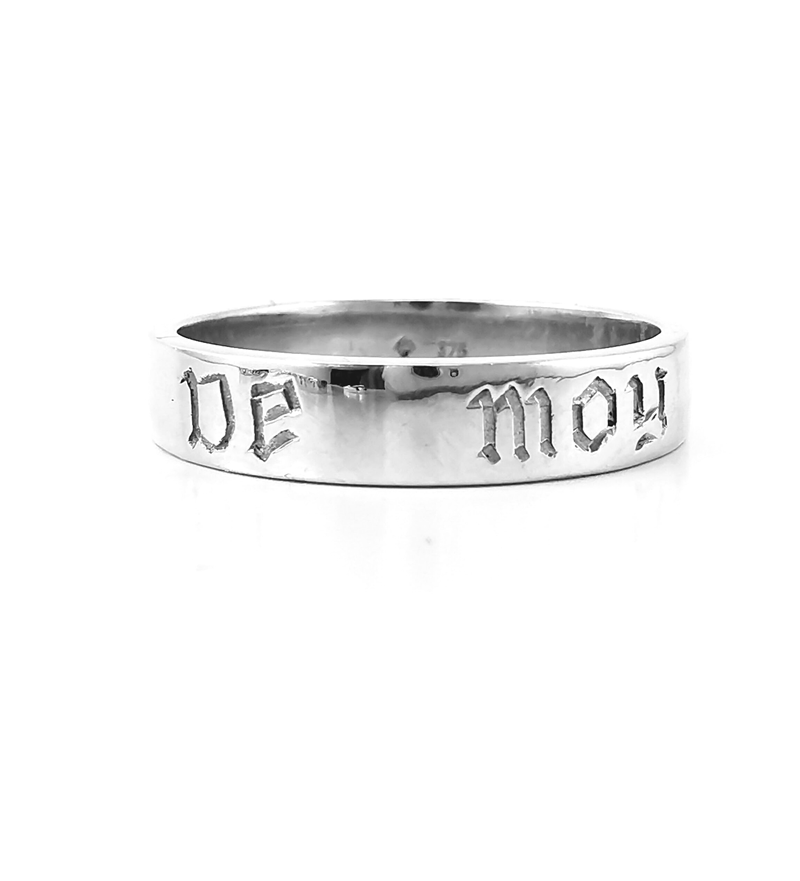 Sterling silver friendship ring, promise ring, rings for boyfriends, rings for boys, historical posy ring, inscription, ancient love messages, think of me rings, jewellery, handcrafted, Eltham jeweller, Melbourne, jewellery store online, shop online,