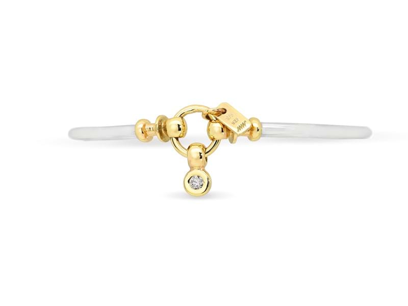 Two-tone solid sterling silver and yellow gold bangle, jewellery shop online, jewellery shopping, jewellery website, Eltham jewellers, Melbourne jewellers, Diamond charms, bangle and bracelet charms, buy charms