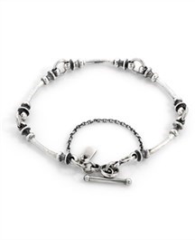 Thistle link sterling silver handcrafted bracelet, jewellery, Melbourne Australia