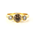 Yellow gold cognac round brilliant diamond, natural coloured diamonds, diamond engagement ring, trilogy rings, engagement rings, engagement ring designs, handcrafted rings, jewellery store in Eltham, Melbourne jewellers, Australia