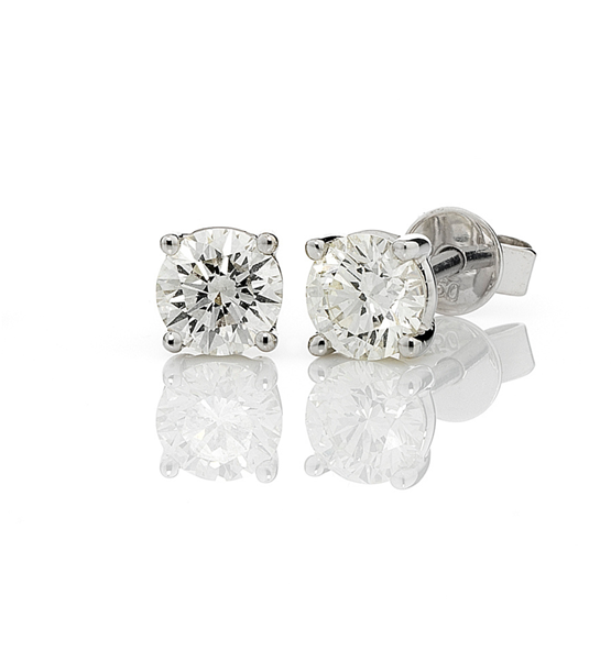 White gold claw set diamond stud earrings, gifts for her, Christmas shopping, shop online, jewellery store, Eltham, Melbourne