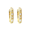 DIamond huggies, yellow gold, baguette and brilliant diamonds, hoop earrings Melbourne, Eltham jeweller, Australia